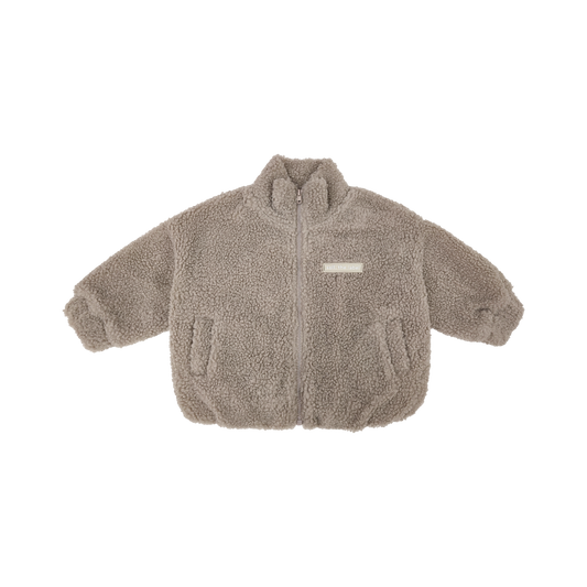 Kids Wooley Zip Jacket - Beige | Soll Soll. the label