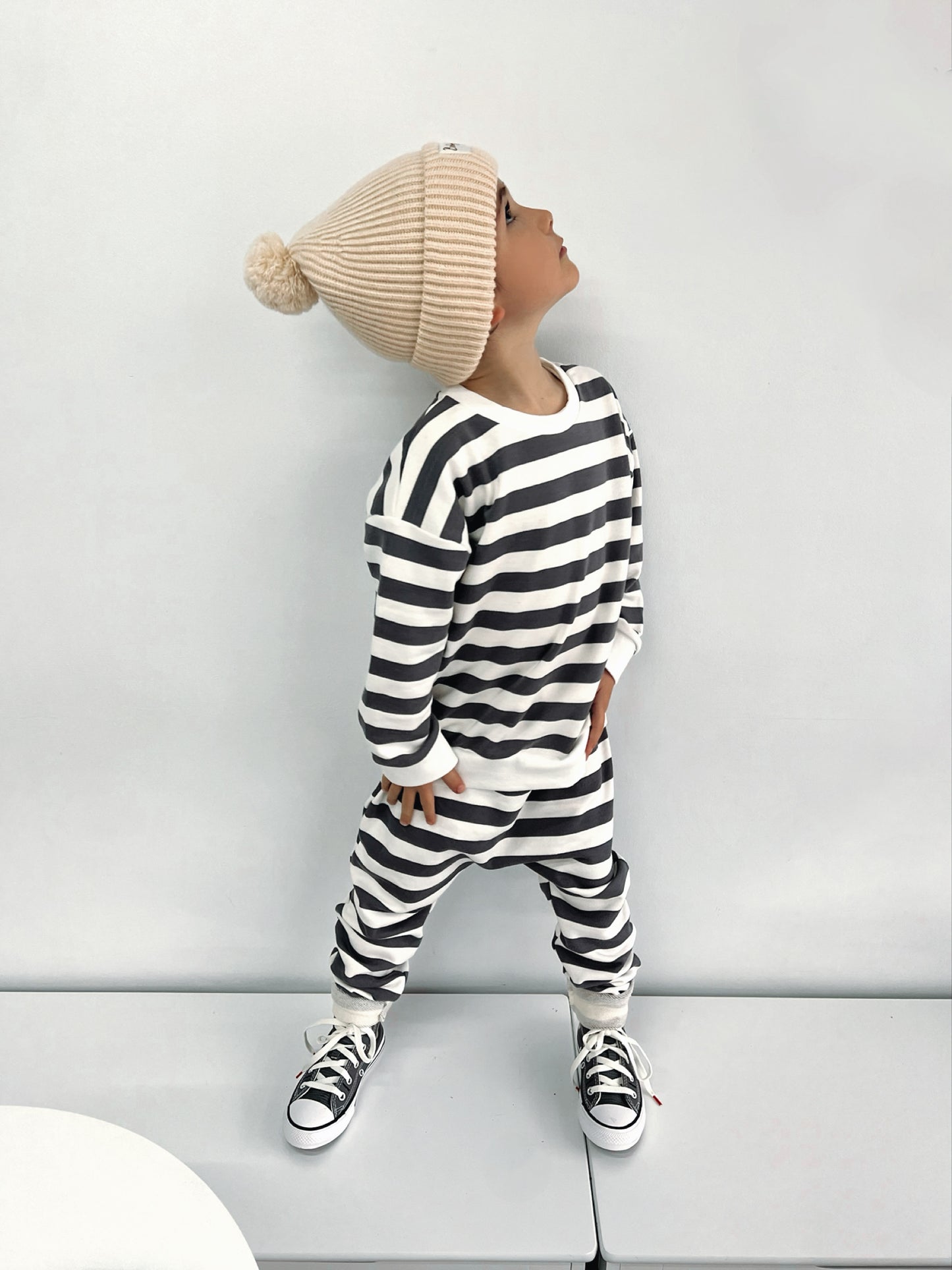 Sunny pant - Navy stripe | Bobby G Babywear