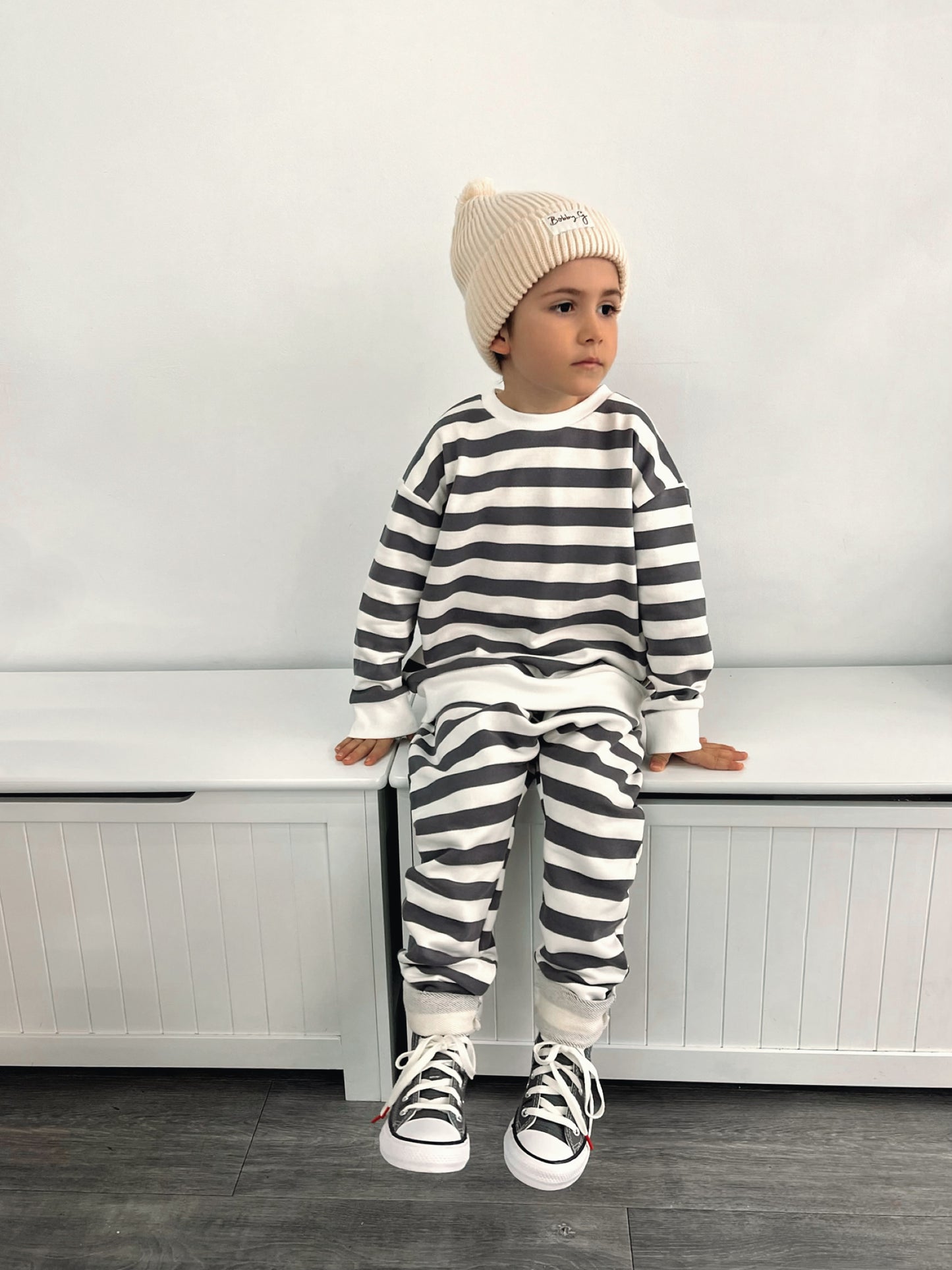 Sunny pant - Navy stripe | Bobby G Babywear