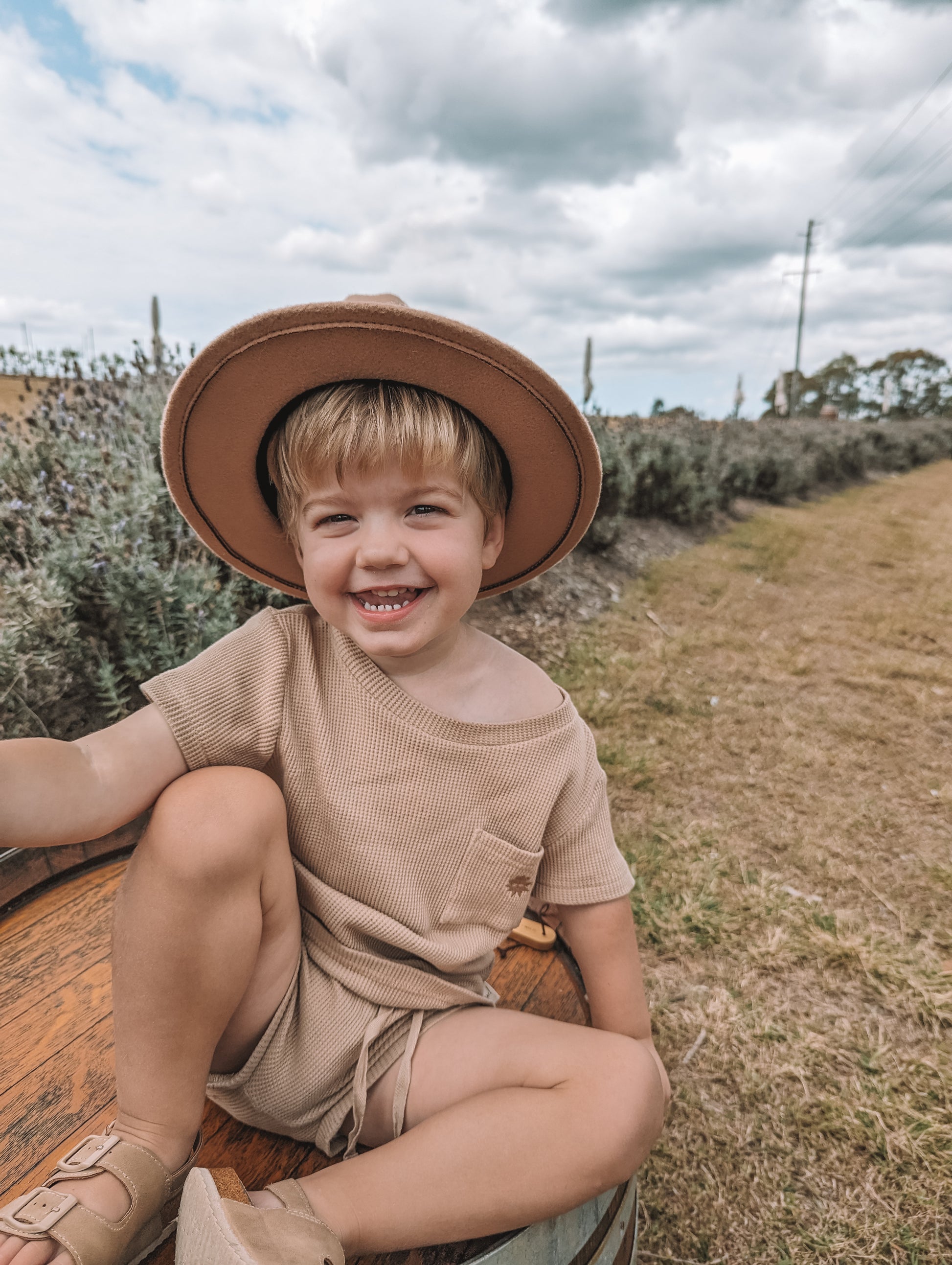 Kids Under Brim Straw Hat | Ice Cream