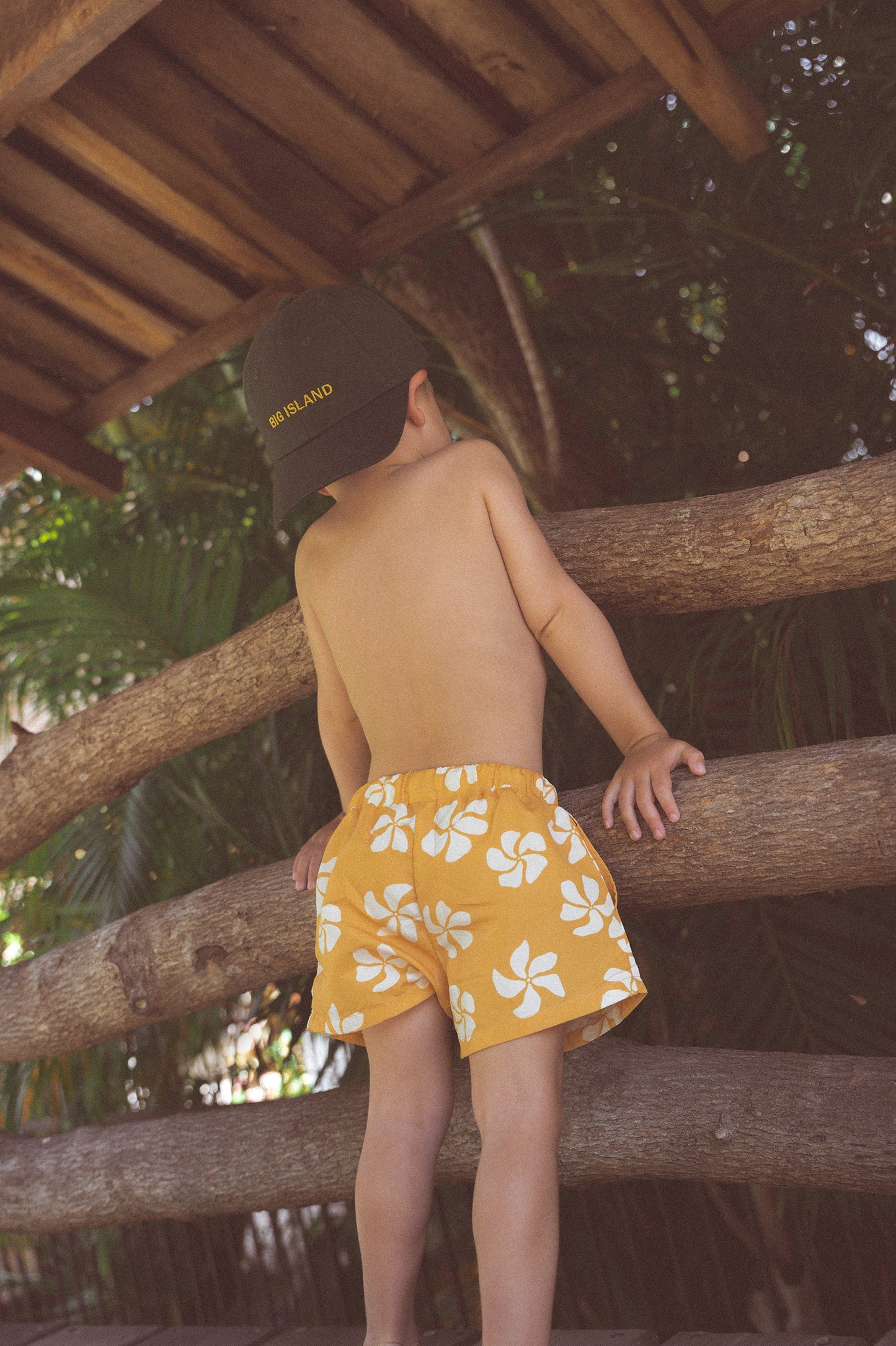 Honolulu Board Shorts - Mustard - CINNAMON BABY