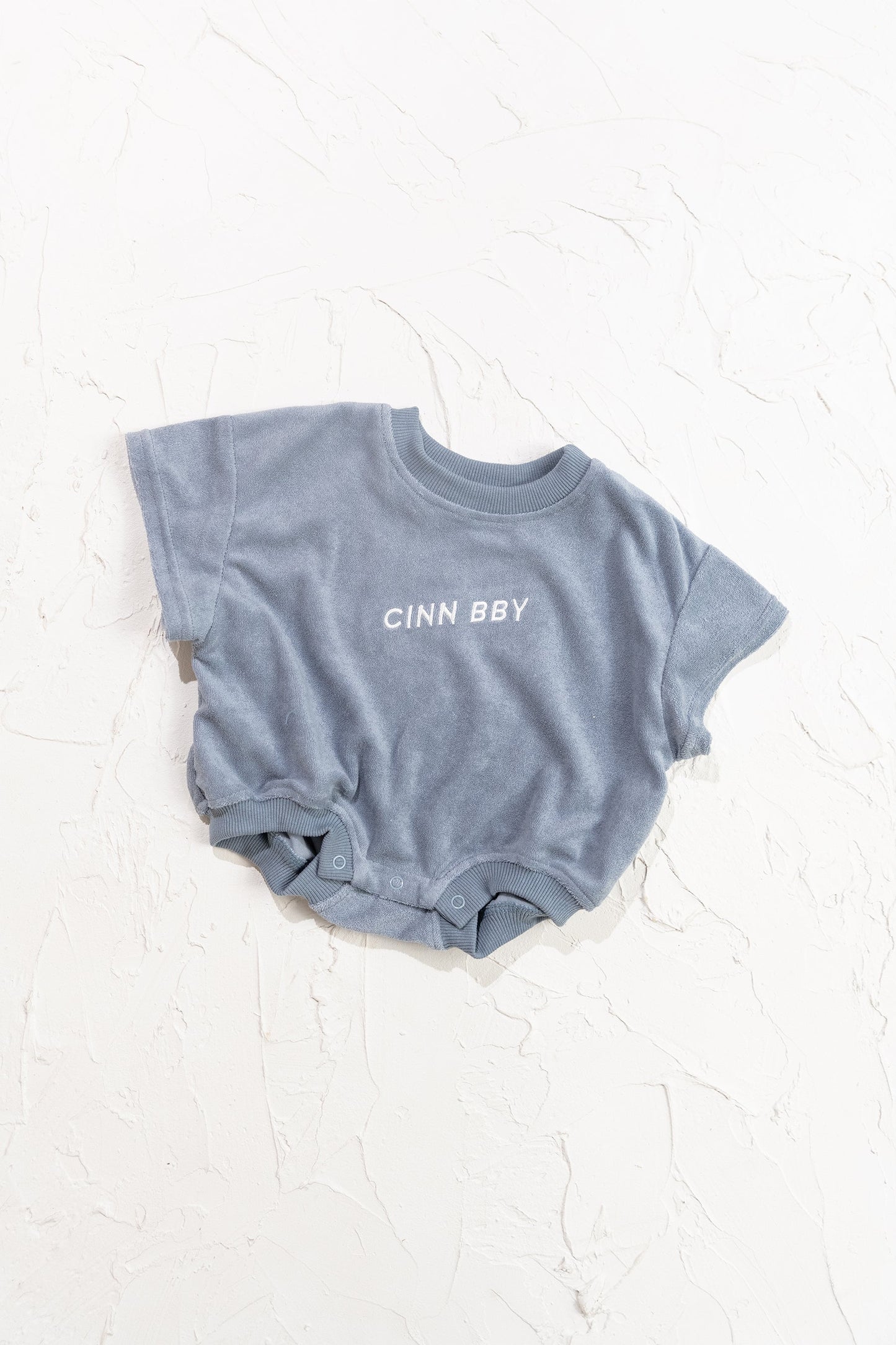 Terry Tshirt Romper - Blue - CINNAMON BABY Cinnamon Baby