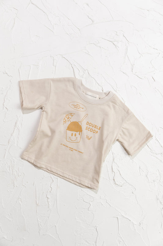 Double Scoop Tee- - CINNAMON BABY Cinnamon Baby