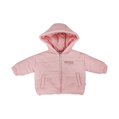 Kids Hooded Puffer Jacket - Pink | Soll