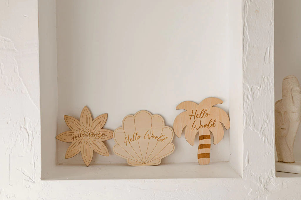 Newborn Baby Announcement Plaque - Daisy