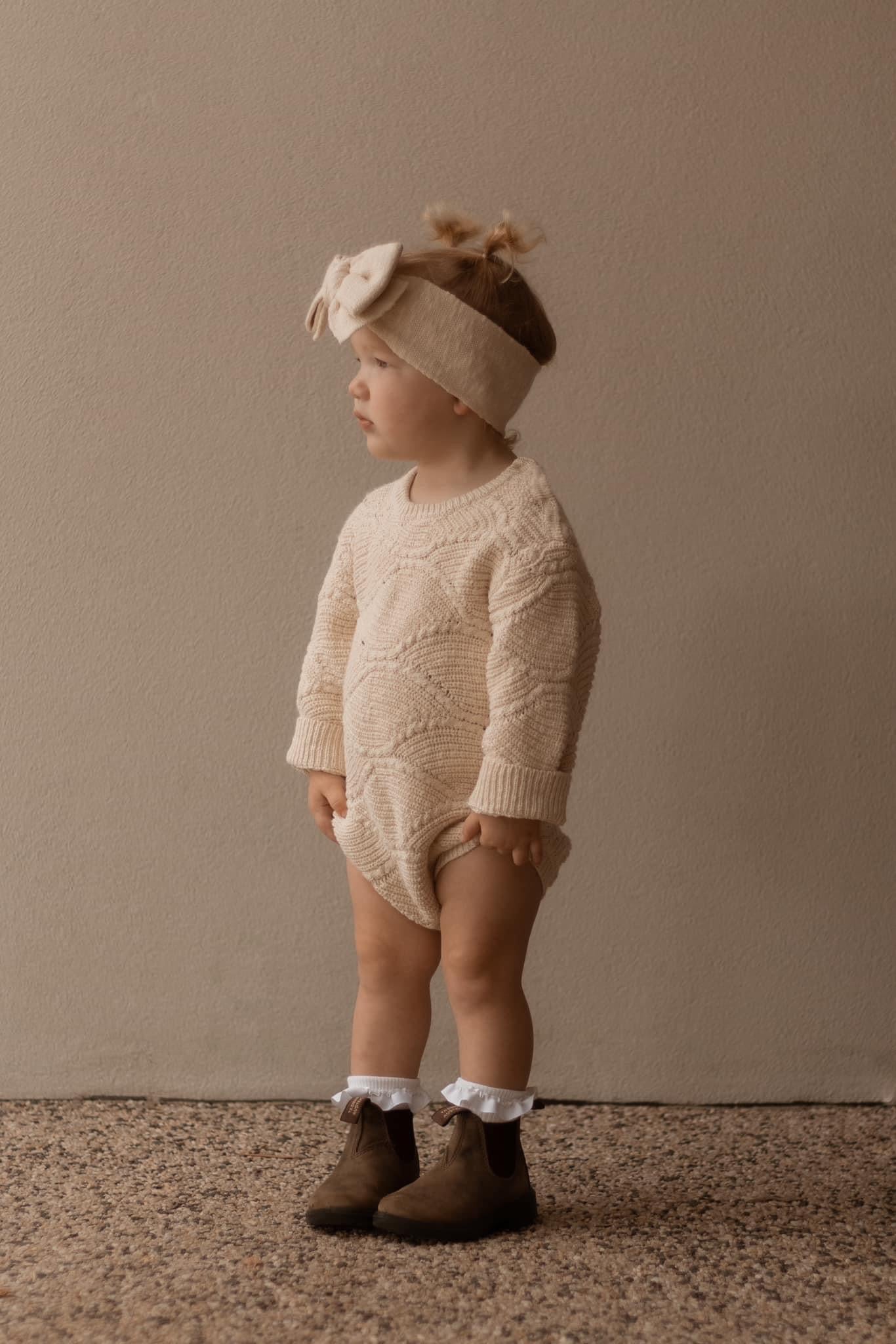 BUBBLE ROMPER | OAT  - Ziggy Lou