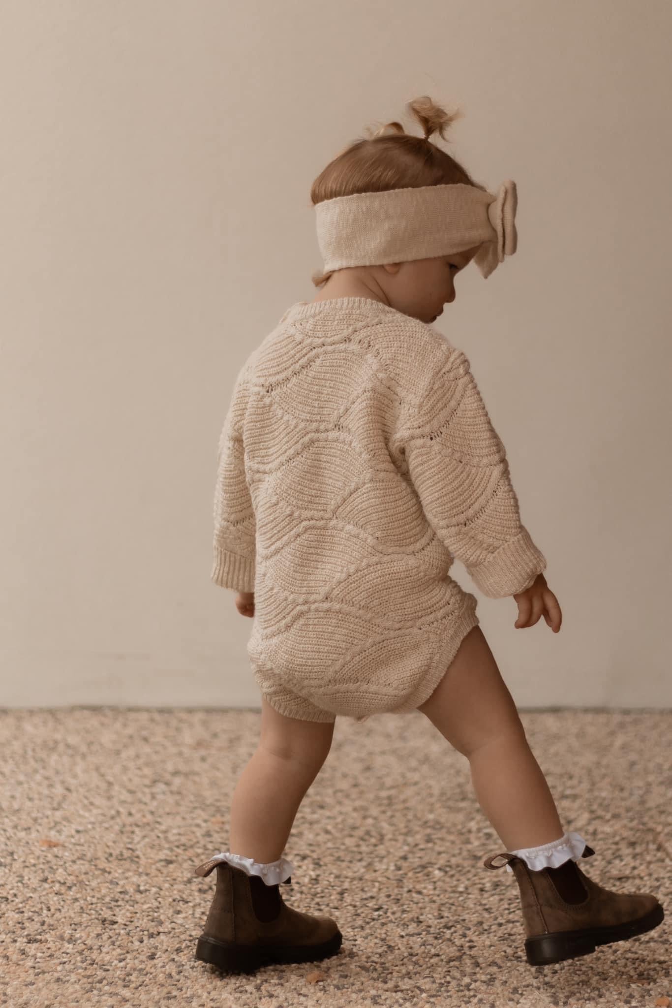 BUBBLE ROMPER | OAT  - Ziggy Lou