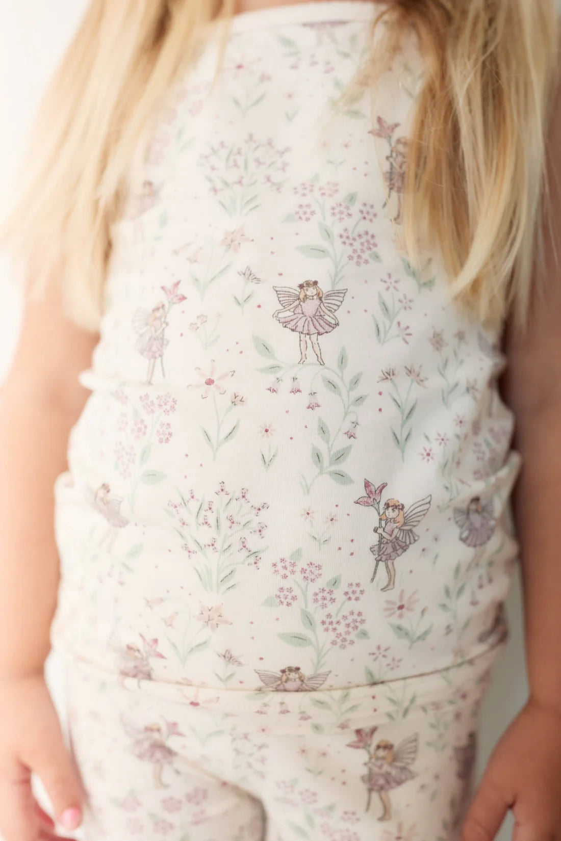 Organic Cotton Daisy May Pyjama Singlet Set - Fairy Willow Jamie Kay