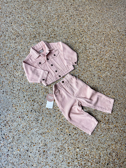 Trucker Jacket- Dusty Pink | Twin Collective