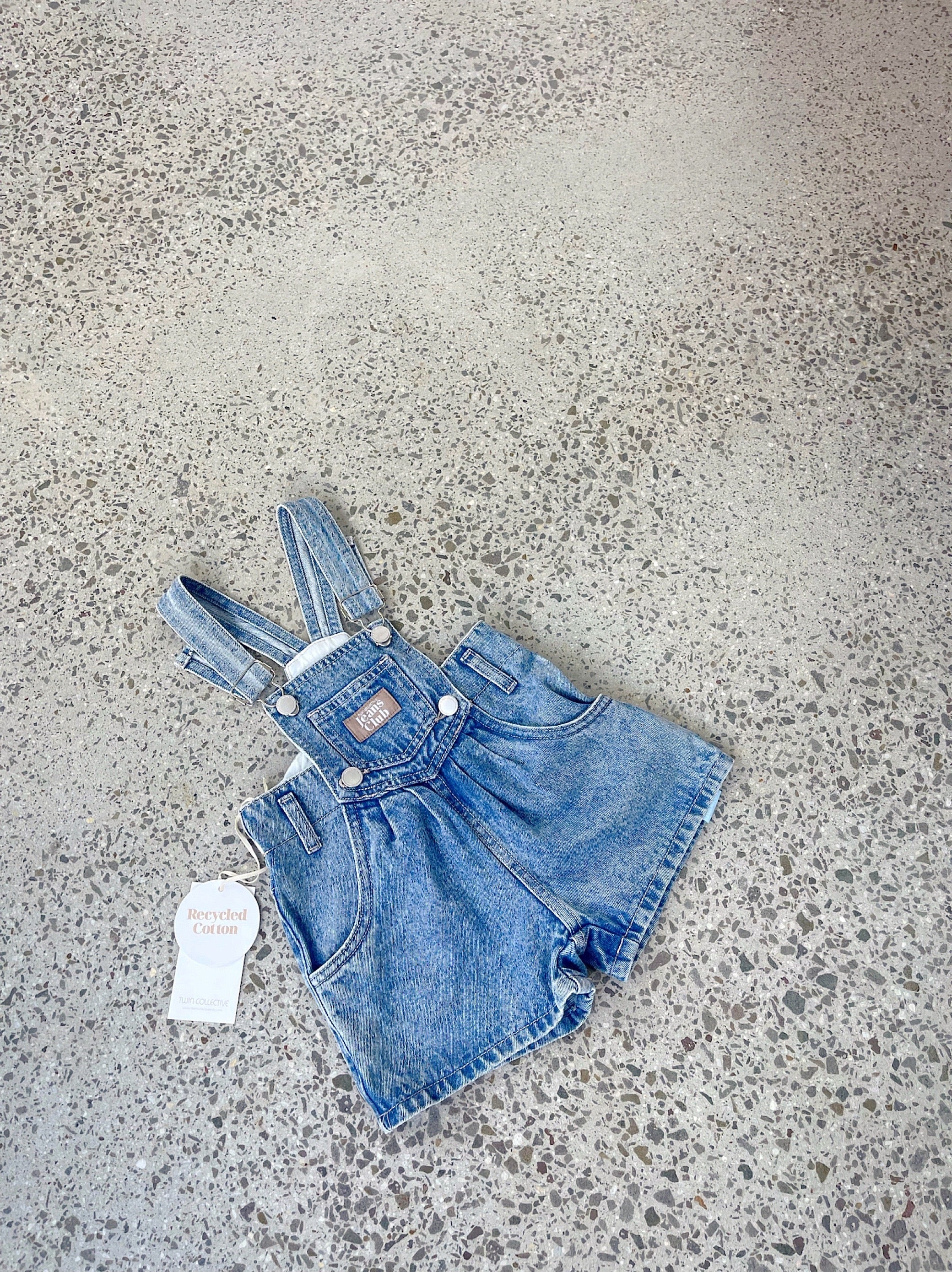 Twin Collective Stardust Shortall - 80s Blue Denim – wyldeclothing