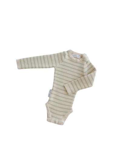 BODYSUIT | BISCOTTI STRIPE - ZIGGY LOU SPRING 24