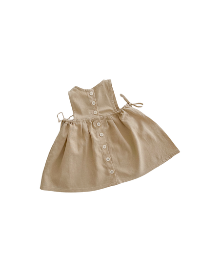 SOFIA DRESS | OATMEAL (KIDS) - ZIGGY LOU SPRING SUMMER 24