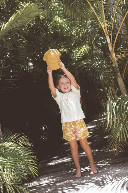 Linen Shorts - Mustard - CINNAMON BABY