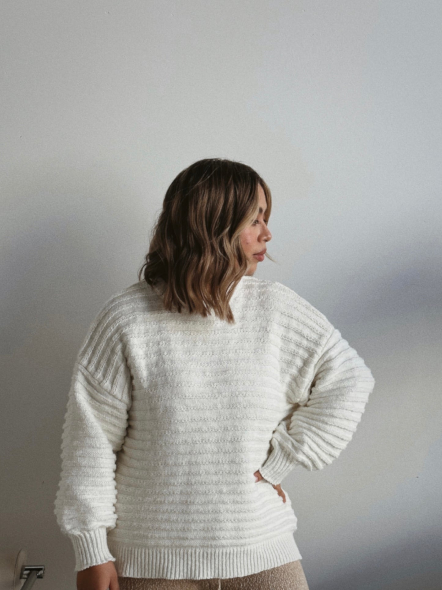 JUMPER | LINK KNIT | COCONUT (WOMEN'S) - ZIGGY LOU