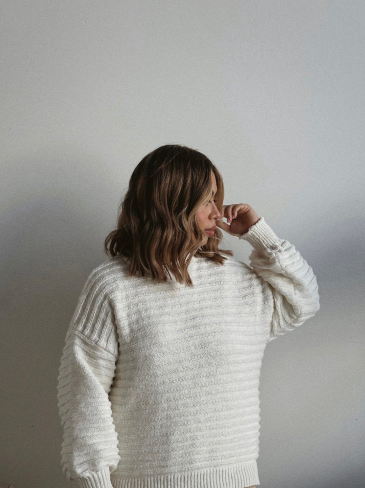 JUMPER | LINK KNIT | COCONUT (WOMEN'S) - ZIGGY LOU