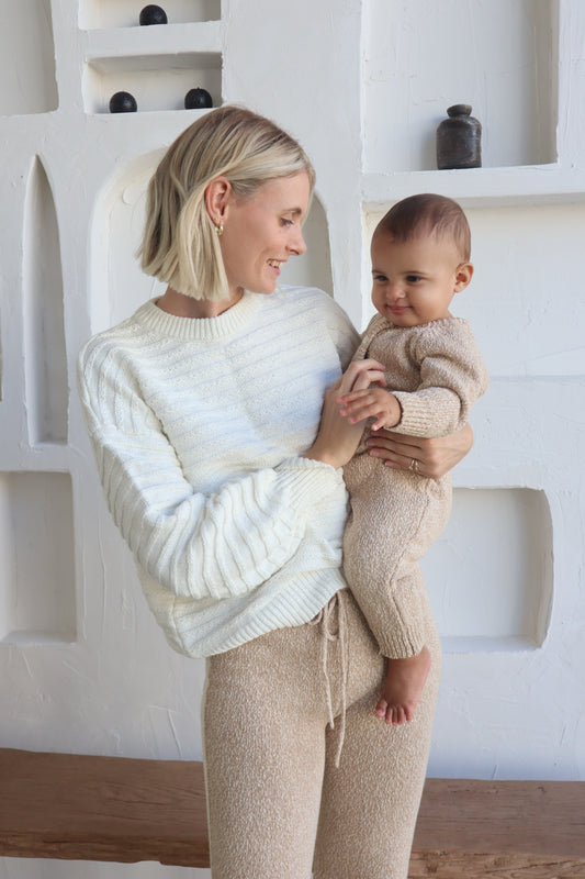 JUMPER | LINK KNIT | COCONUT (WOMEN'S) - ZIGGY LOU