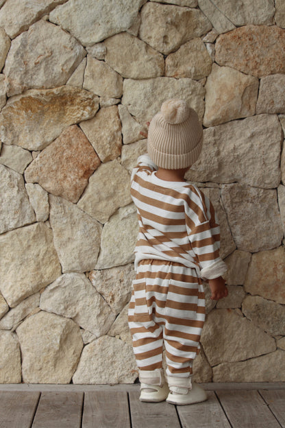 Sunny pant - Biscoff stripe | Bobby G Babywear