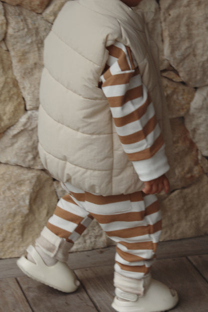 Sunny pant - Biscoff stripe | Bobby G Babywear