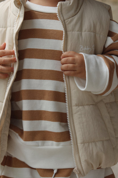 Camden pullover - Biscoff stripe| Bobby G