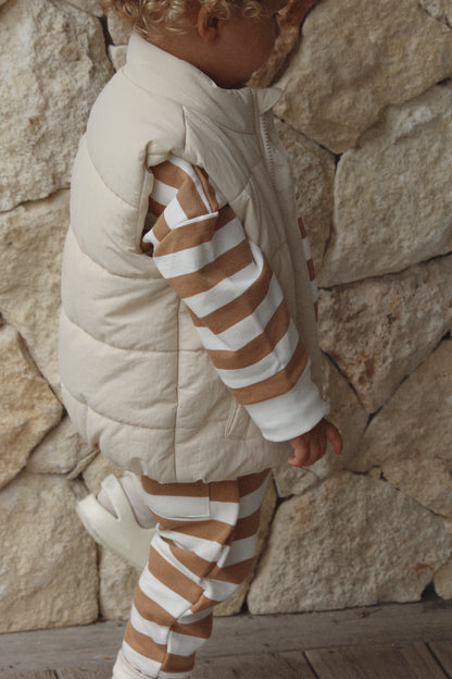 Sunny pant - Biscoff stripe | Bobby G Babywear