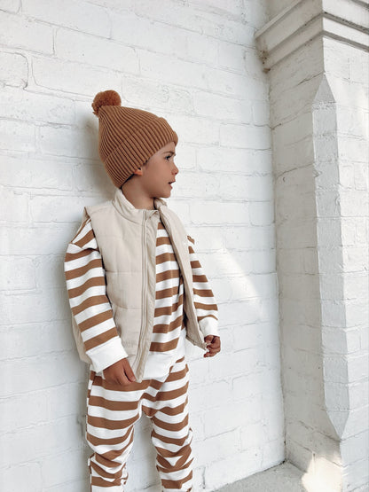 Camden pullover - Biscoff stripe| Bobby G