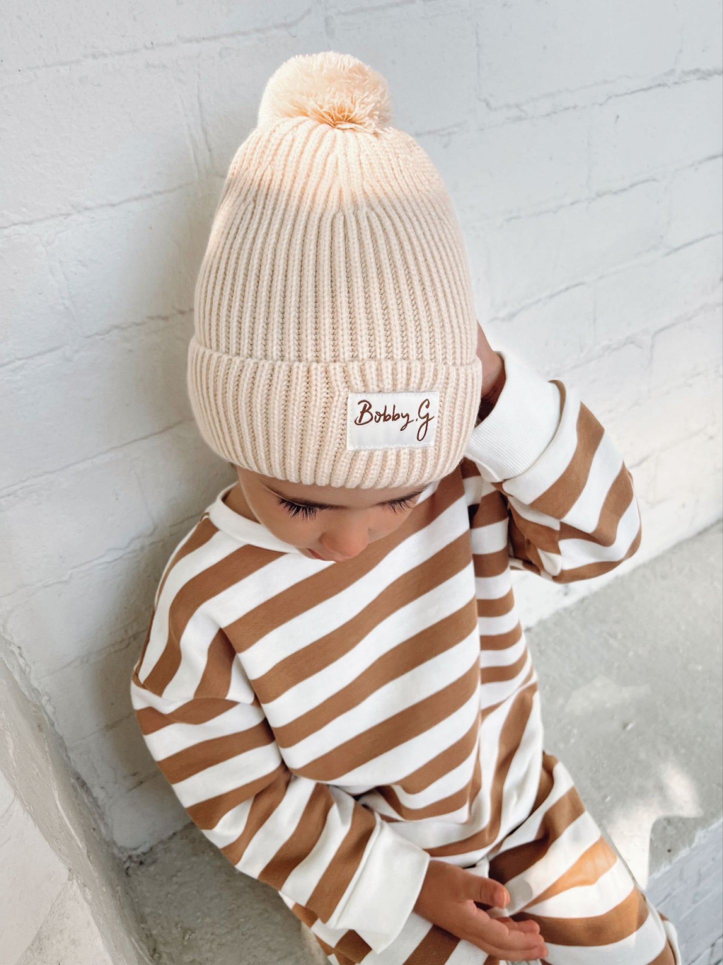 Camden pullover - Biscoff stripe| Bobby G