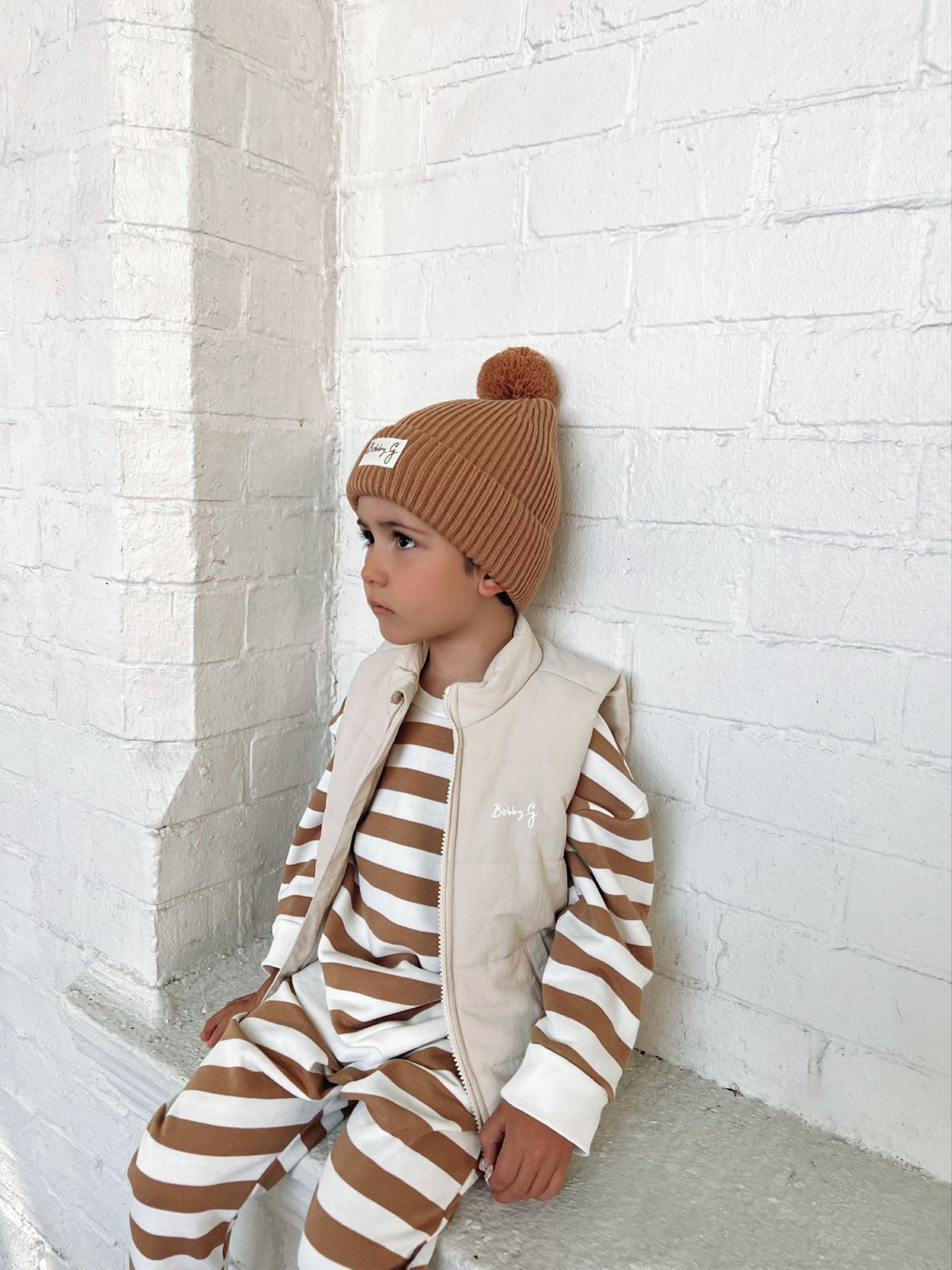 Pom Pom Beanie - Rusty | Bobby G Bobby G