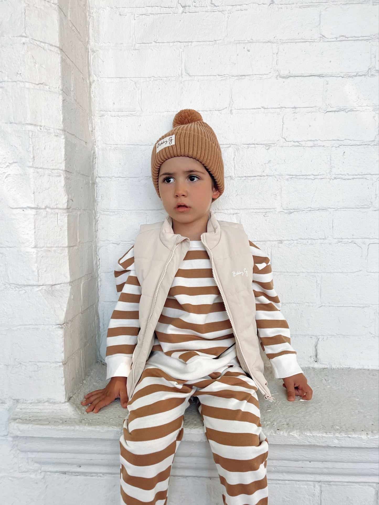 Camden pullover - Biscoff stripe| Bobby G