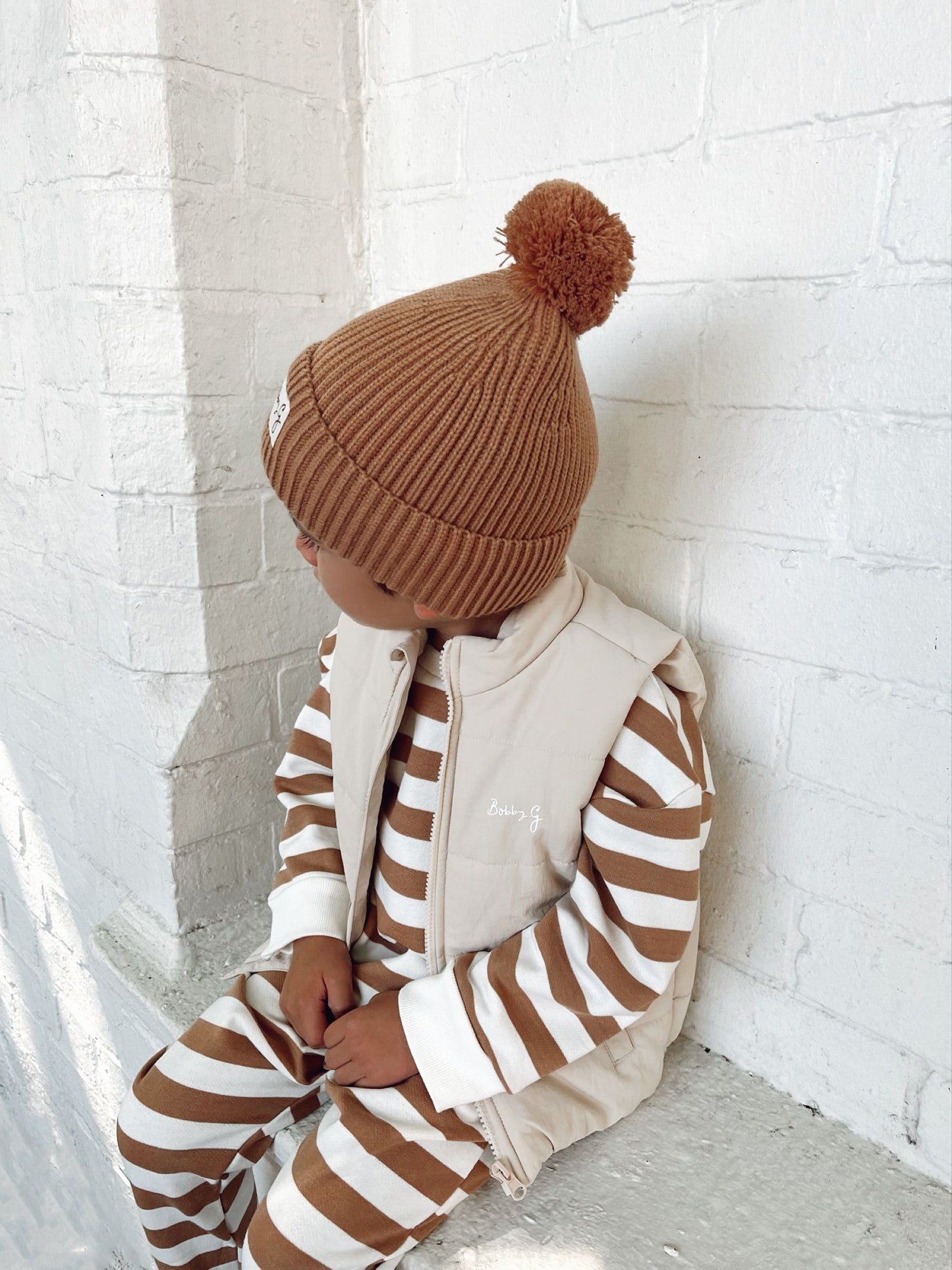 Pom Pom Beanie - Rusty | Bobby G Bobby G