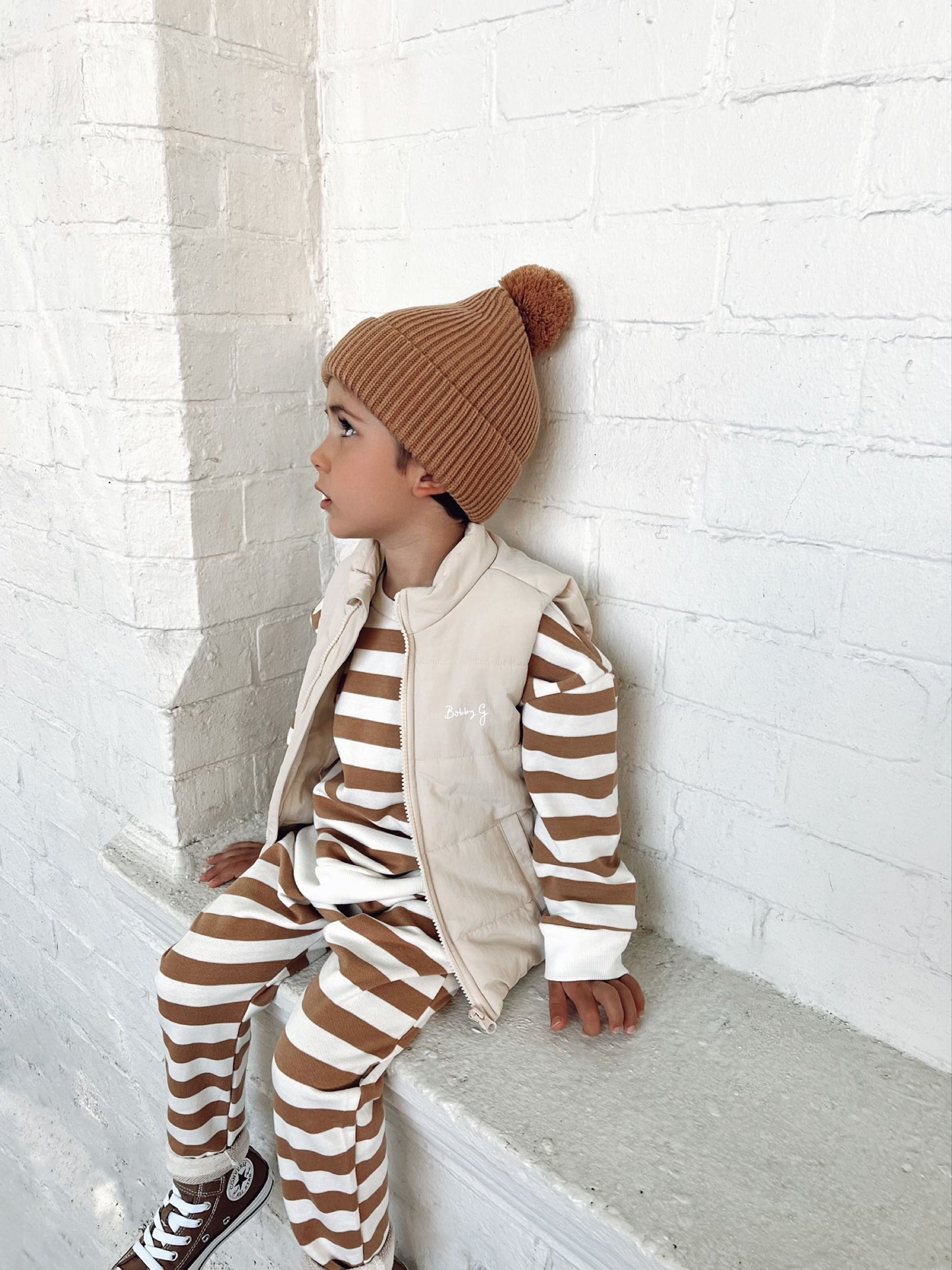 Ari Puffer vest - Eggshell | Bobby G Baby Wear Bobby G