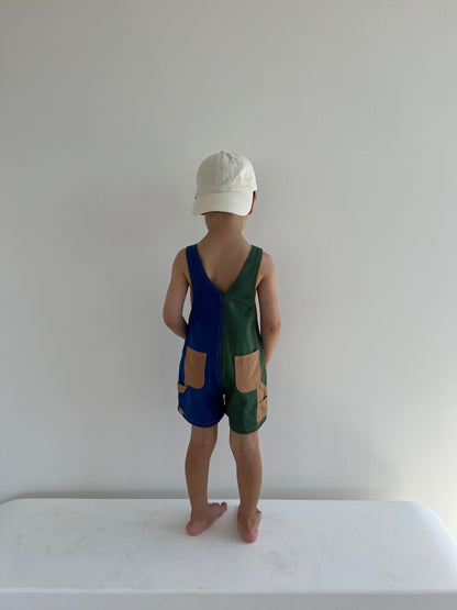 CARPENTER SHORTALL - 90s COLOURBLOCK | Twin Collective Twin Collective