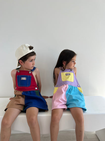 CARPENTER SHORTALL - 90s COLOURBLOCK | Twin Collective