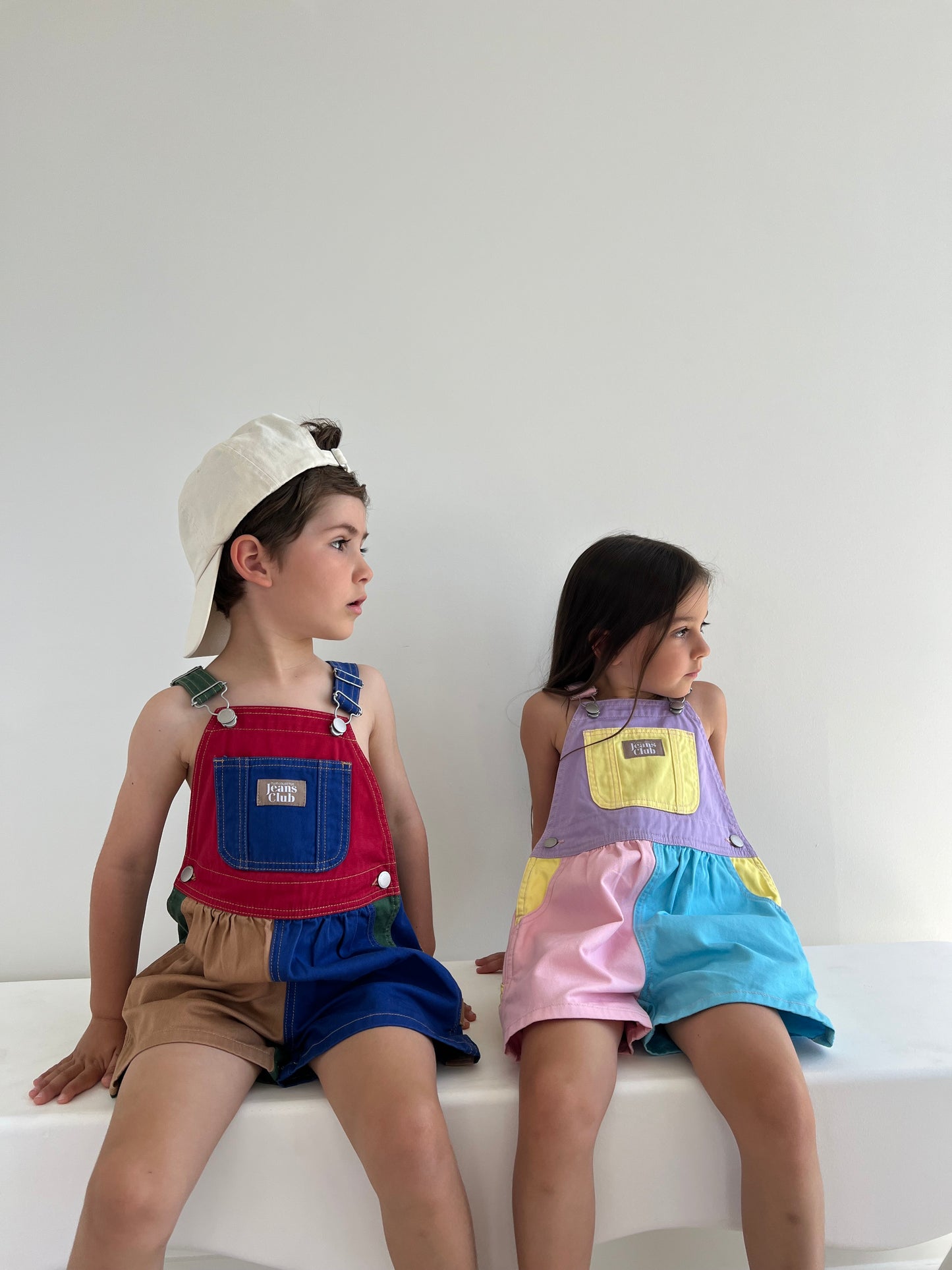 CARPENTER SHORTALL - 90s COLOURBLOCK | Twin Collective Twin Collective