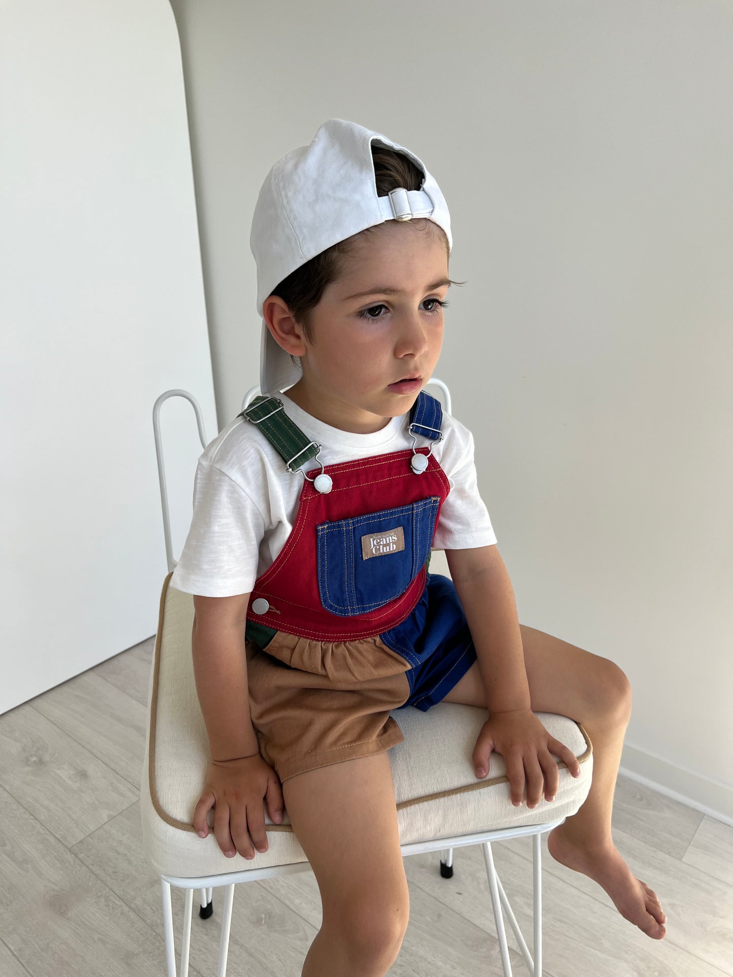 CARPENTER SHORTALL - 90s COLOURBLOCK | Twin Collective Twin Collective