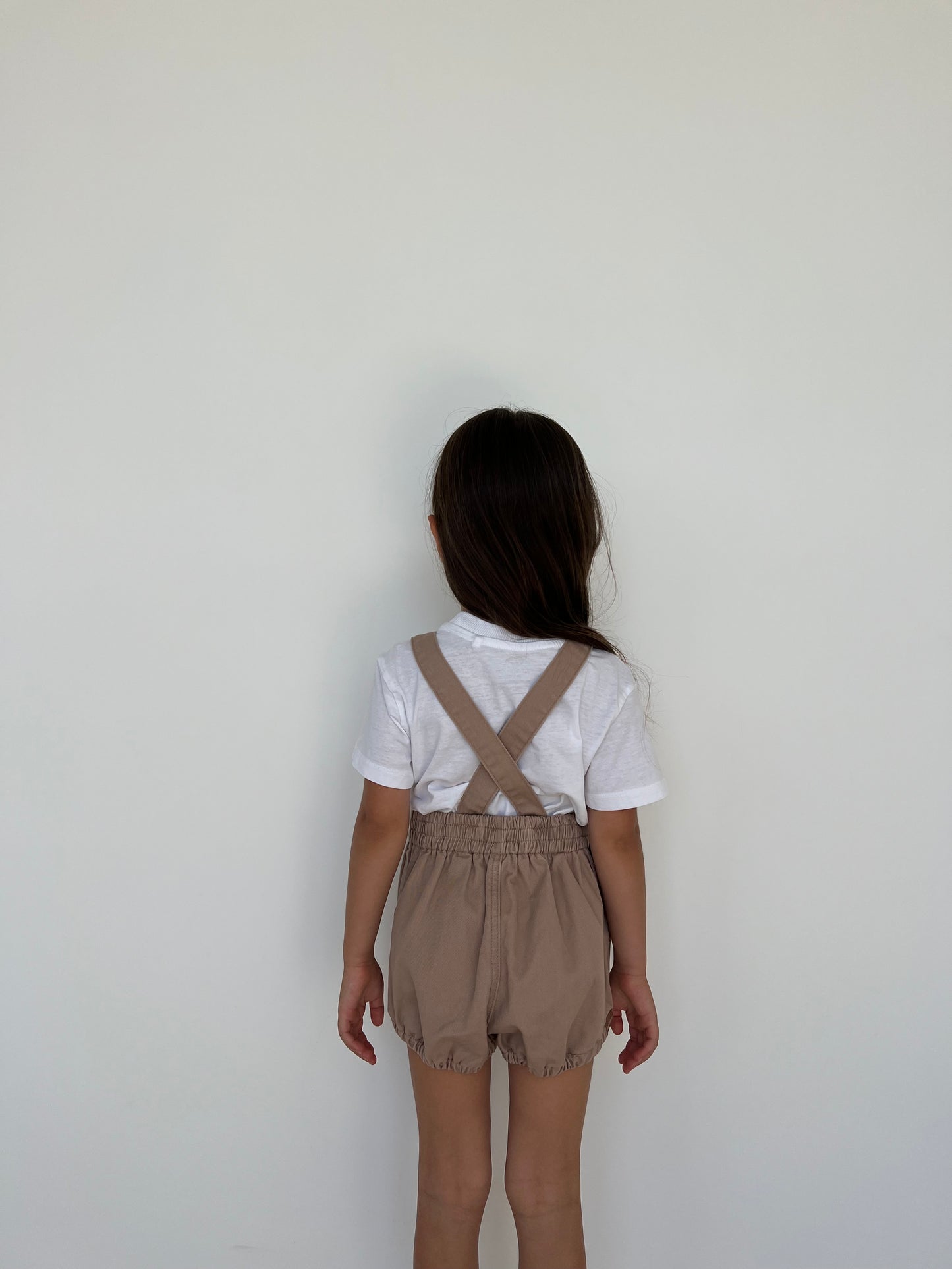 BOWIE BUBBLE ROMPER - LATTE BROWN | Twin Collective wyldeclothing