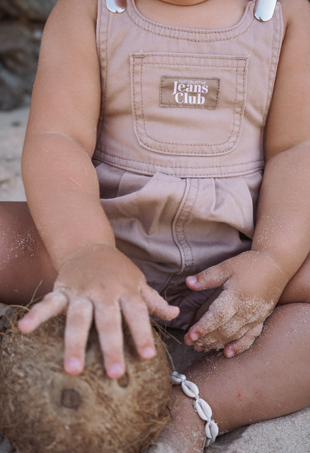 BOWIE BUBBLE ROMPER - LATTE BROWN | Twin Collective