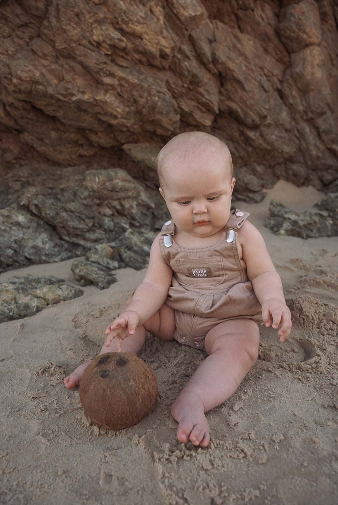 BOWIE BUBBLE ROMPER - LATTE BROWN | Twin Collective wyldeclothing