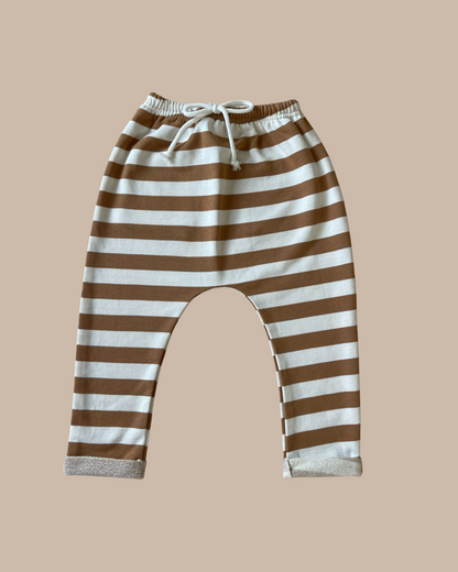 Sunny pant - Biscoff stripe | Bobby G Babywear