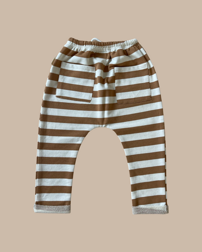 Sunny pant - Biscoff stripe | Bobby G Babywear