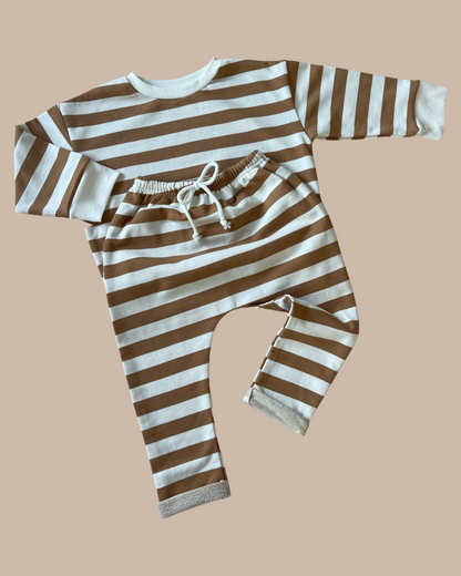 Sunny pant - Biscoff stripe | Bobby G Babywear