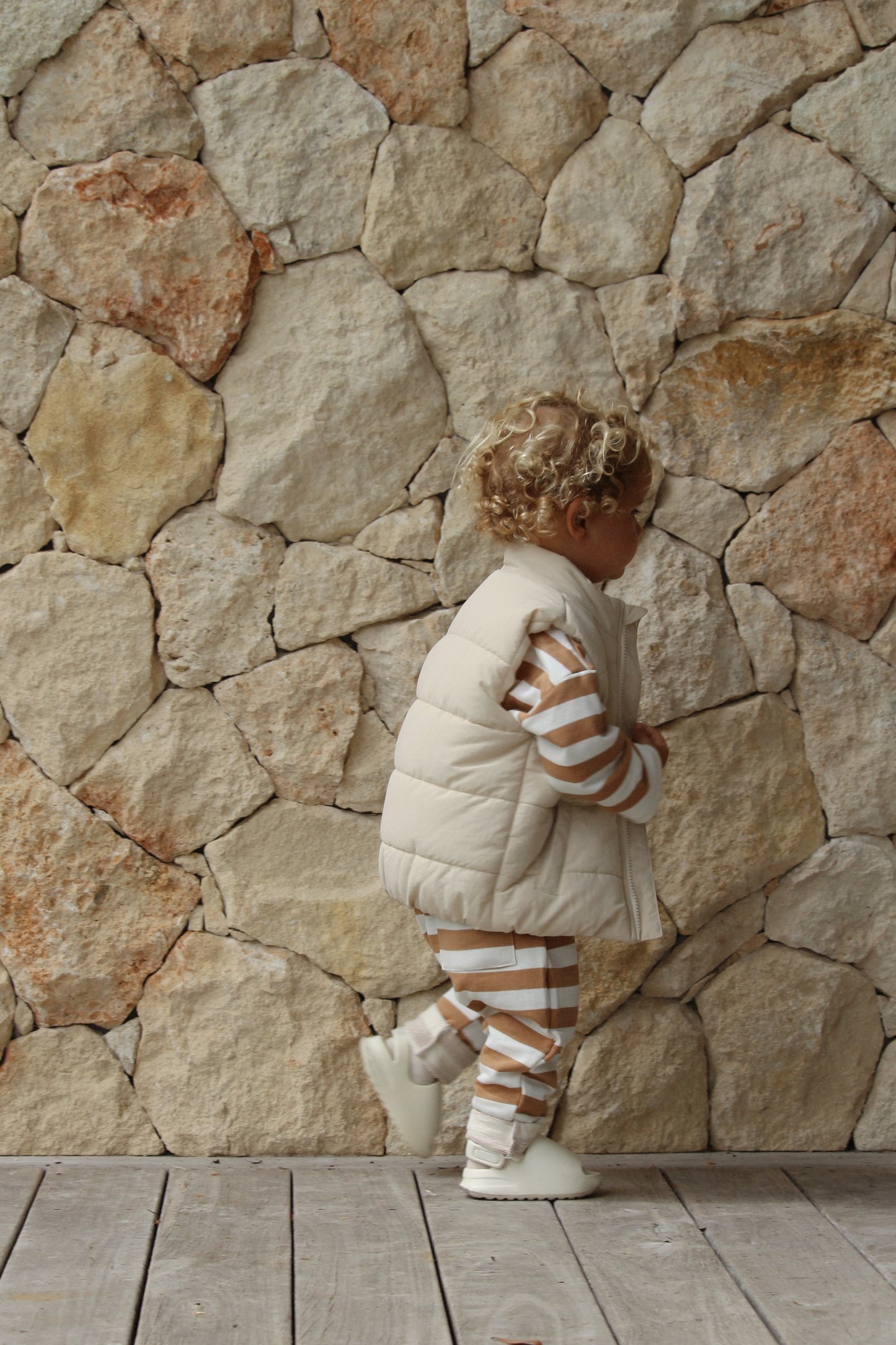 Sunny pant - Biscoff stripe | Bobby G Babywear