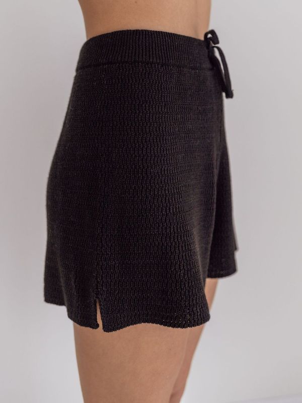 KNIT SHORTS | ONYX (WOMEN'S) - ZIGGY LOU