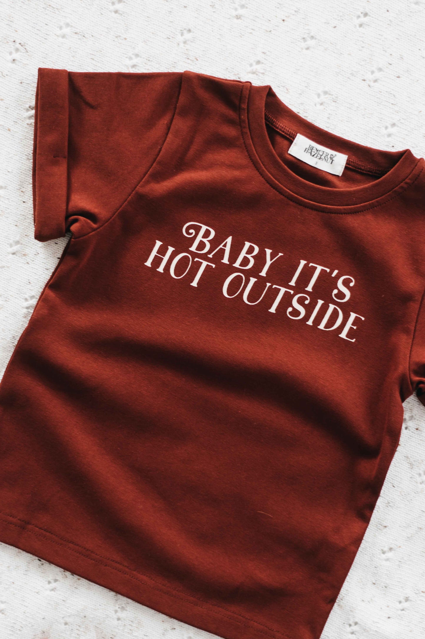 Bencer and Hazelnut- Christmas Baby It's Hot Outside Bodysuit/Tee wyldeclothing