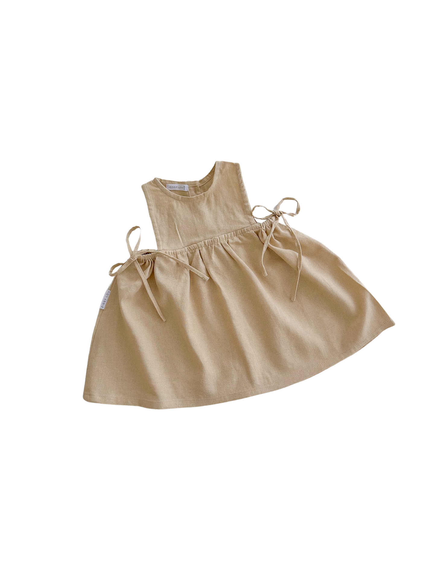 SOFIA DRESS | OATMEAL (KIDS) - ZIGGY LOU SPRING SUMMER 24