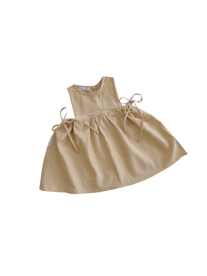 SOFIA DRESS | OATMEAL (KIDS) - ZIGGY LOU SPRING SUMMER 24