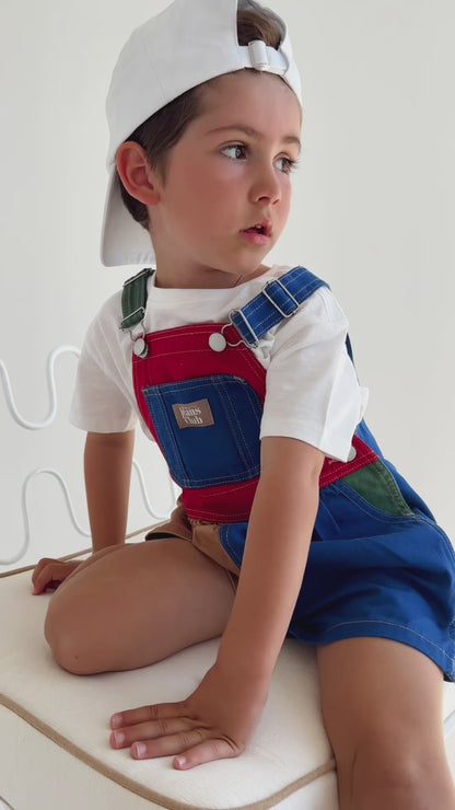 CARPENTER SHORTALL - 90s COLOURBLOCK | Twin Collective