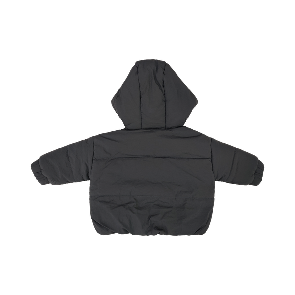 Kids Hooded Puffer Jacket - Charcoal | Soll