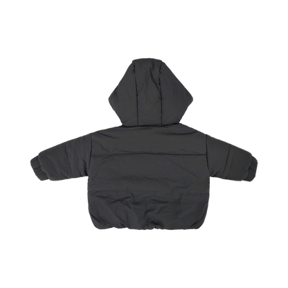 Kids Hooded Puffer Jacket - Charcoal | Soll