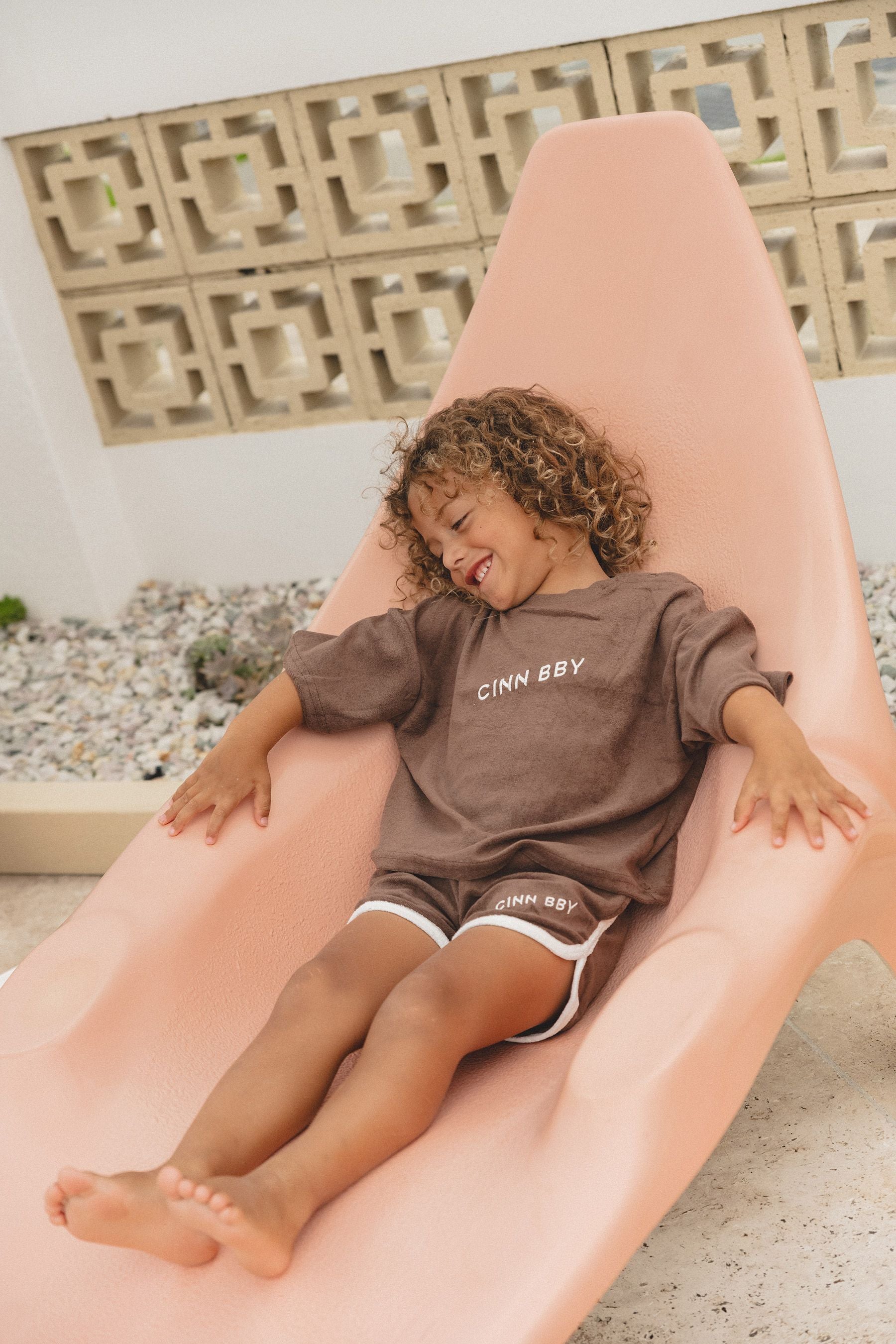 Terry Towelling Tee - Dark Chocolate - CINNAMON BABY Cinnamon Baby